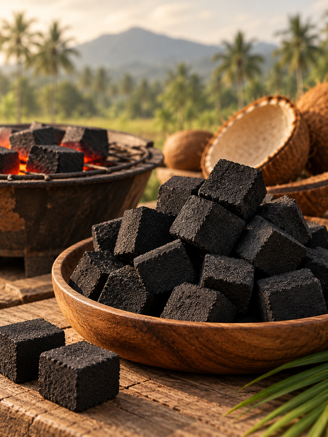 Barbecue and shisha briquettes wholesale export consignment