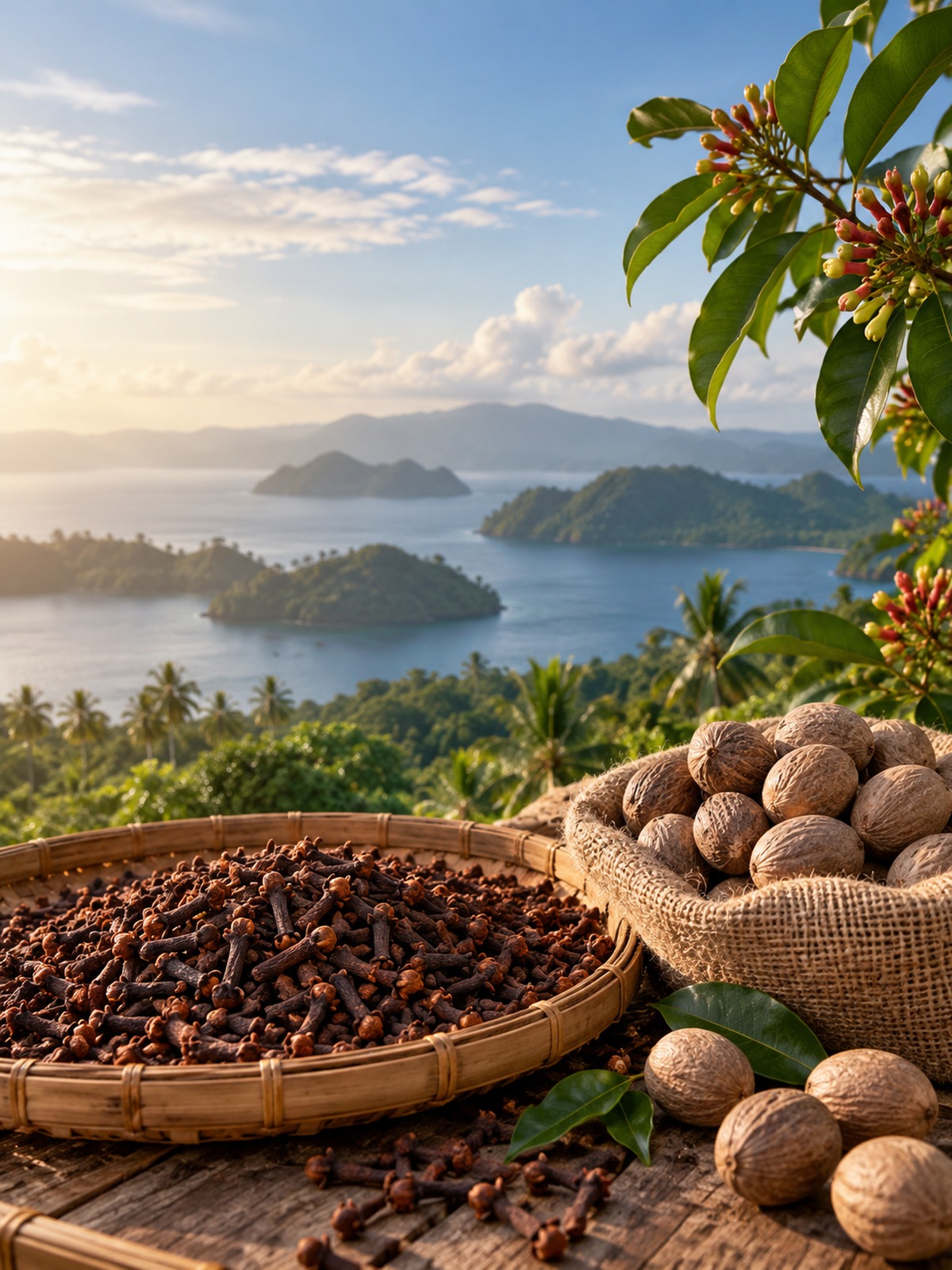 Harvesting and processing operations in Maluku Islands, Eastern Archipelago