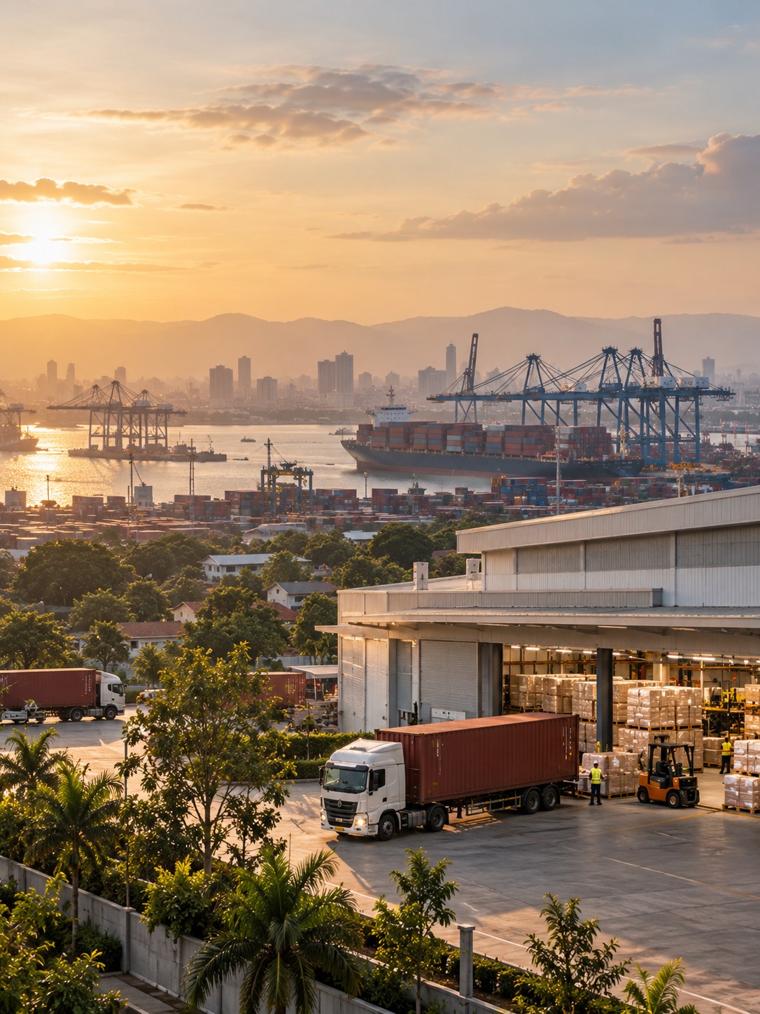 Harvesting and processing operations in South Tangerang, Banten, Java